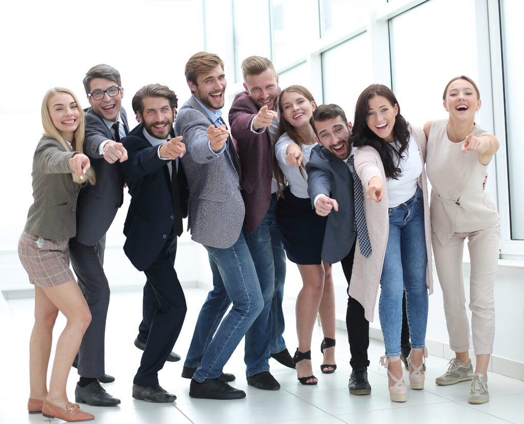 Full Growth Team Successful Young People Pointing You 1024x828